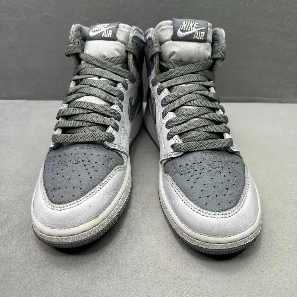 Womens 6.5 / 5Y‎ Nike Air Jordan 1 Retro High OG Stealth White 575441-180
